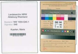 Entnazifizierung Maria Kuerten , geb. 20.05.1904 ()