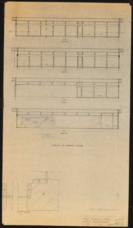 Staatsarchiv, Detmold: Planungsunterlage: Innenhofverglasung 1:50