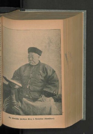 Der chinesische Prediger Ding in Dabaudan (Kiautschou).