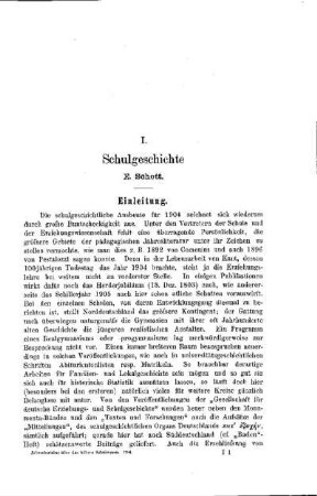 Schulgeschichte