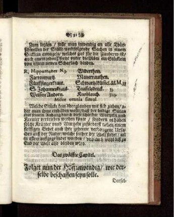 Das zwölffte Capitel. Folget nun der Hoff inwendig/ wie derselbe beschaffen seyn solle