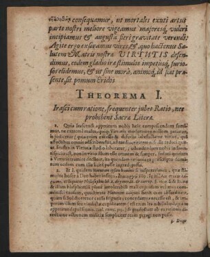 Theorema I. - VI. Et Postremum.