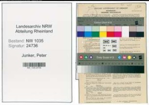 Entnazifizierung Peter Junker , geb. 16.04.1897 (Ingenieur)