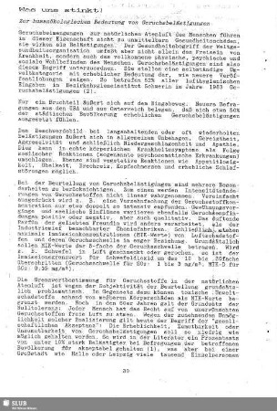 Was uns stinkt! : Zur humanökologischen Bedeutung von Geruchsbelästigungen