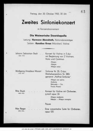 Zweites Sinfoniekonzert