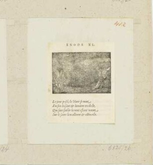 Stiftshütte bei Nacht, aus: Claude Paradin, "Quadrins historiques de la Bible", Lyon 1558