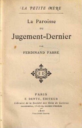 La petite mère, 1