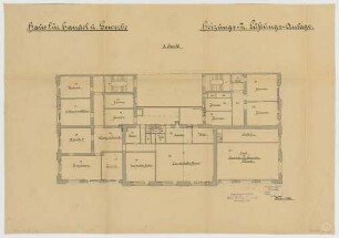 Thiersch, Friedrich von; München; Haus für Handel und Gewerbe - Heizung, Lüftung (Grundriss 3. OG)