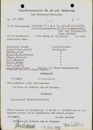 Nagel, Gertrud