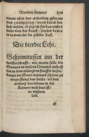 Die vierdte Lehr.