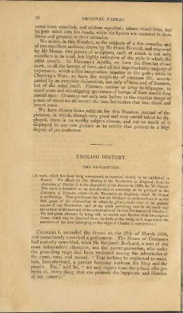 On the Revolution in England