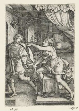 Joseph und die Frau des Potiphar, Blatt 4 der Folge "Geschichte des Joseph"