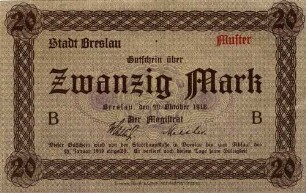 Gutschein - 20 Mark