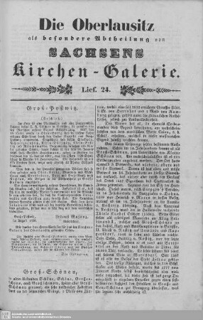 Groß-Postwitz (Beschluß), Groß-Schönau : 24. Lieferung