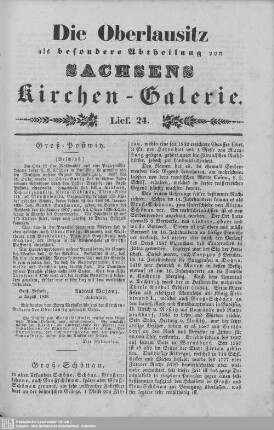 Groß-Postwitz (Beschluß), Groß-Schönau : 24. Lieferung