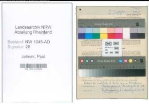 Entnazifizierung Paul Jelinek , geb. 07.01.1893 (Angestellter)