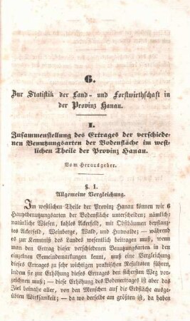 §. 1. Allgemeine Vergleichung.