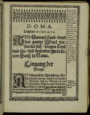 [Ein Christliche Leichpredigt.]