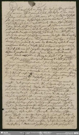 Eigenh. Briefkonzept von August Wilhelm von Schlegel an , Bonn, 24.07.1838