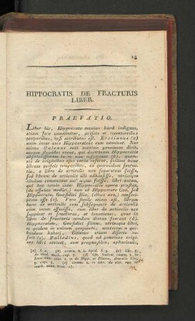 Hippocratis de fracturis liber.