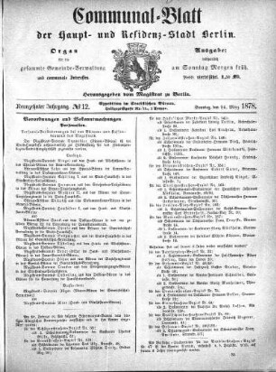 1878,12: No. 12, 24. März 1878