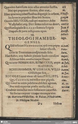 18. Theologi Hamburgenses