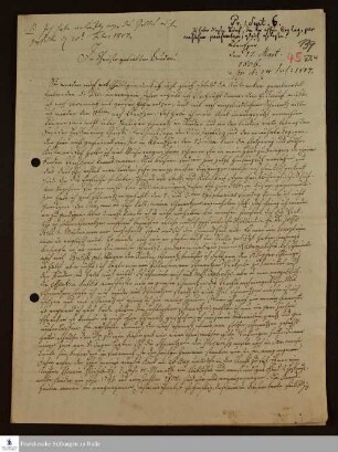 Brief von Johann Ernst Bergmann an Johann Friedrich Nebe über persönliche Erlebnisse im Jahre 1805 sowie politische Ereignisse in Georgia und in Europa.