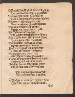 Dis mag man singen im Thon/ || Gelobet seistu Jesu Christ/ [et]c. ||