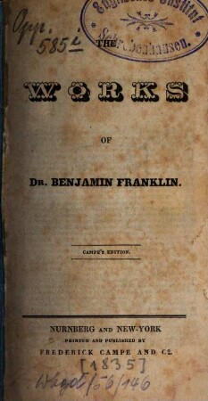 The works of Benjamin Franklin