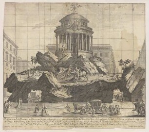 Feuerwerksapparat, Piazza di Spagna, Rom