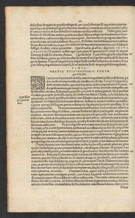Oratio Testimonialis Eorum quae dicta sunt. - Diversitatis Huius Inter Christianos causae.
