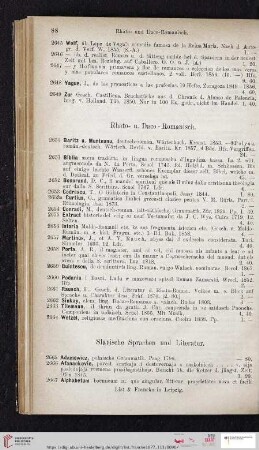 Slavische Sprachen und Literatur (Nr. 2665 - 2878)