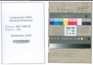 Entnazifizierung Adolf Sardemann , geb. 08.10.1899 (Angestellter)