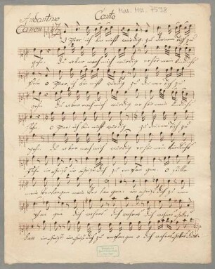 2 Sacred songs, V (4) - BSB Mus.ms. 7598 : [without title]