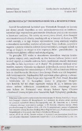"Beuronizacja" lwowskiego Kościoła Benedyktynek