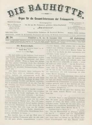 No. 50. Frankfurt a. M., den 10. Dezember 1910. 53. Jahrgang.
