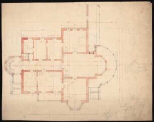 Unbekannte Villa: Grundriss EG