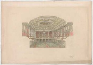 Thiersch, Friedrich von; Wiesbaden; Kurhaus - Konzertsaal (Perspektive)