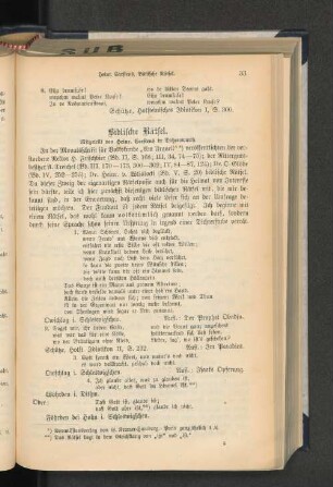 Biblische Rätsel.