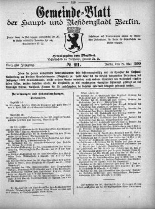 1899,21: No. 21, 21. Mai 1899