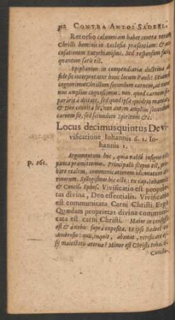 Locus decimus quintus.