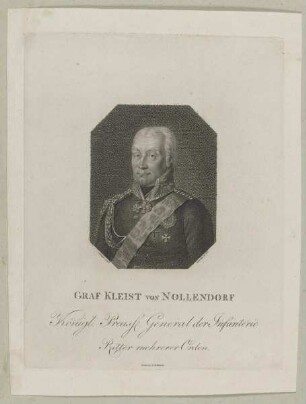 Bildnis des Grafen Kleist von Nollendorf