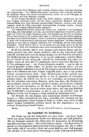 137-139, Zur Psychologie des Geständnisses