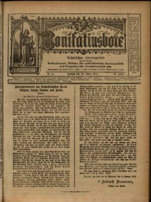Erste Ausgabe vom Sonntag, den 18. März 1917.