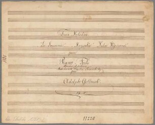 3 Melodies, Klavier, op. 10. - BSB Mus.Schott.Ha 12015-2