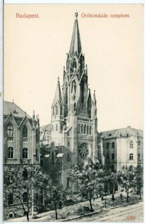 Budapest. Örökimádás templom (1908) : Budapest. Örökimádás templom, Kirche der ewigen Anbetung Unsere Lieben Frau von Ungarn (1904-1908; Sándor Aigner)
