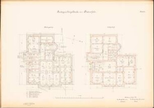 Amtsgericht, Braunfels: Grundriss KG, EG 1:100