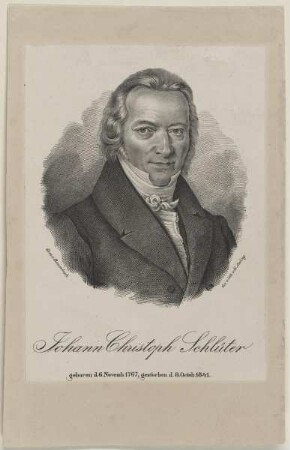 Bildnis des Johann Christoph Schlüter