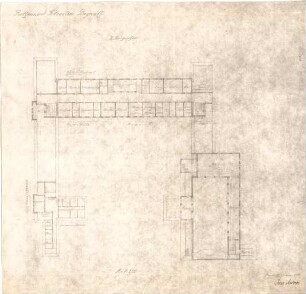 Fischer, Theodor; Bayreuth (Bayern); Rathaus (Umbau Infanteriekaserne) und Saalbau - Grundriss 2. OG
