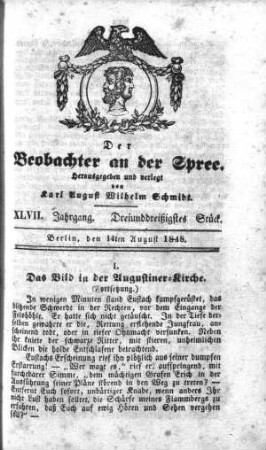 33. Stueck, 14. August 1848